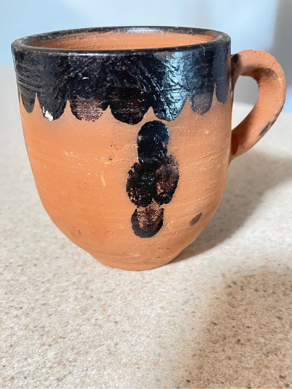 Handmade Moroccan Clay Mug, Moroccan Authentic Clay Mug.
